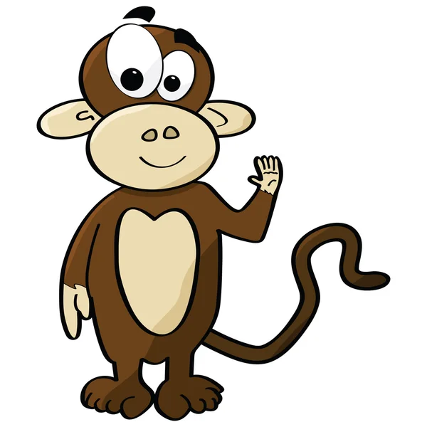 Małpa kreskówkowa — Wektor stockowy
