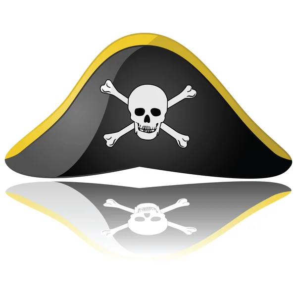 Chapéu Pirata — Vetor de Stock