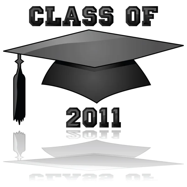 Classe de 2011 graduation — Image vectorielle