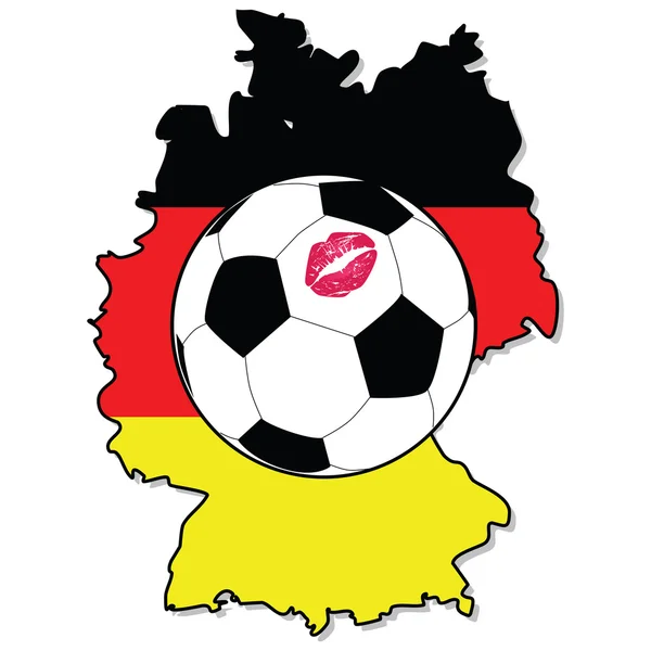 Women soccer in Germany — Stock Vector