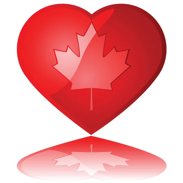 Amor Canadá — Vetor de Stock
