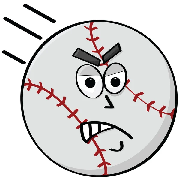 Dühös baseball — Stock Vector