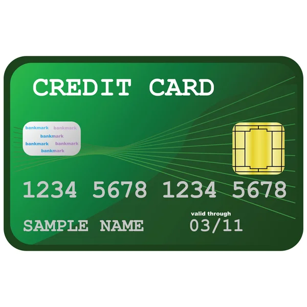 Tarjeta de crédito — Vector de stock