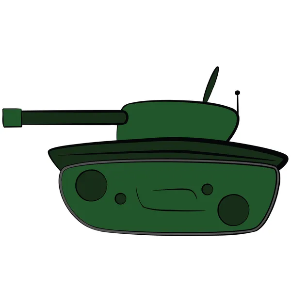 Cartoon Tank — Stock vektor