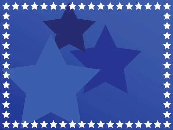 Niebieskim tle gwiazda — Wektor stockowy
