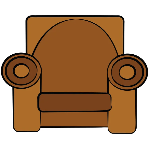 Cartoon-Sessel — Stockvektor