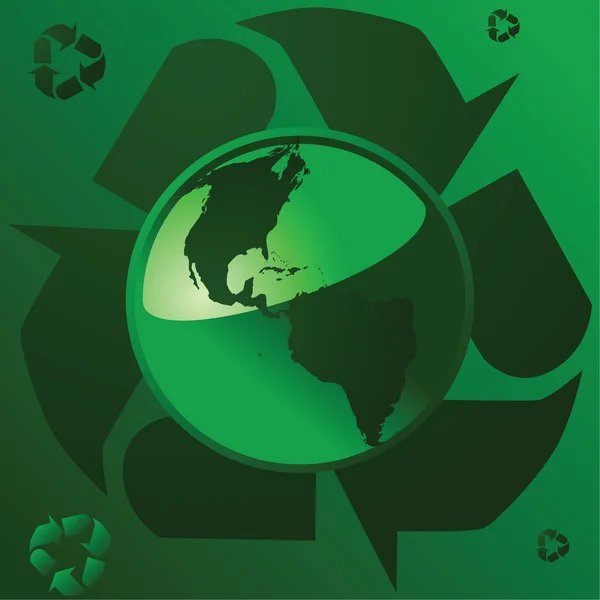 Recyclage de la Terre 1 — Image vectorielle