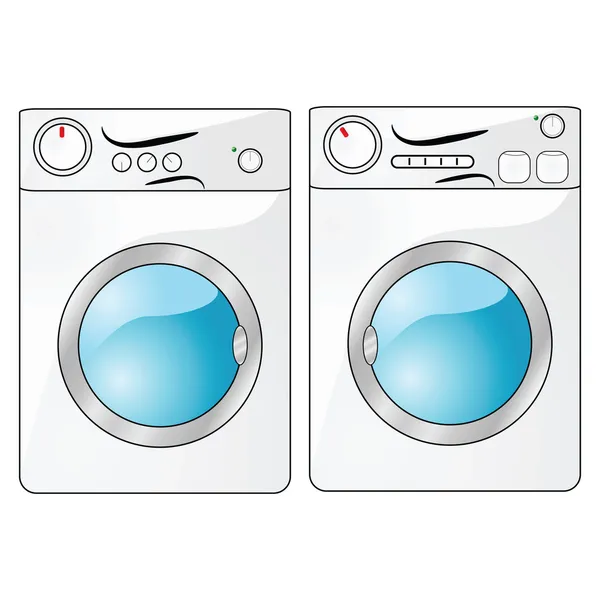 Çamaşır ve kurutma makinesi — Stok Vektör