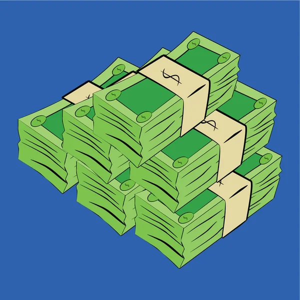 Cartoon money — Stock Vector