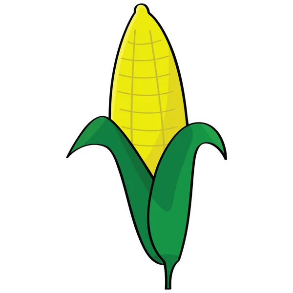 Rajzfilm kukorica — Stock Vector