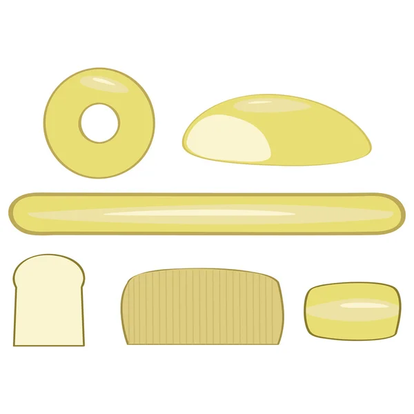 Diferentes tipos de pan — Archivo Imágenes Vectoriales