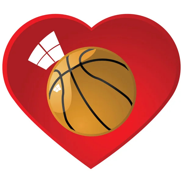 Já miluju basketbal — Stockový vektor