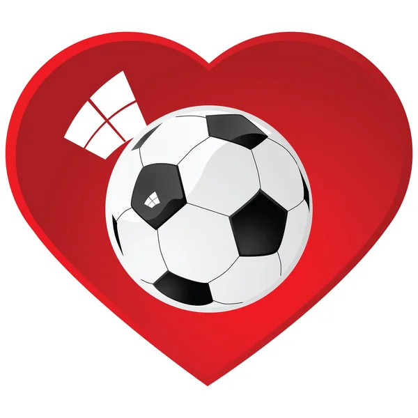 I love soccer — Stock Vector