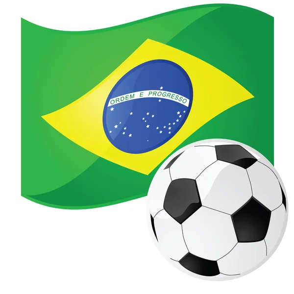 Brasil Futebol — Vetor de Stock