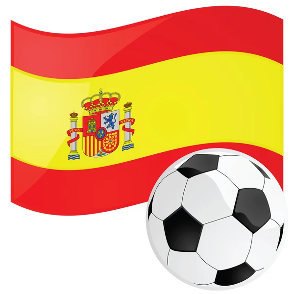 Испанский футбол — стоковый вектор