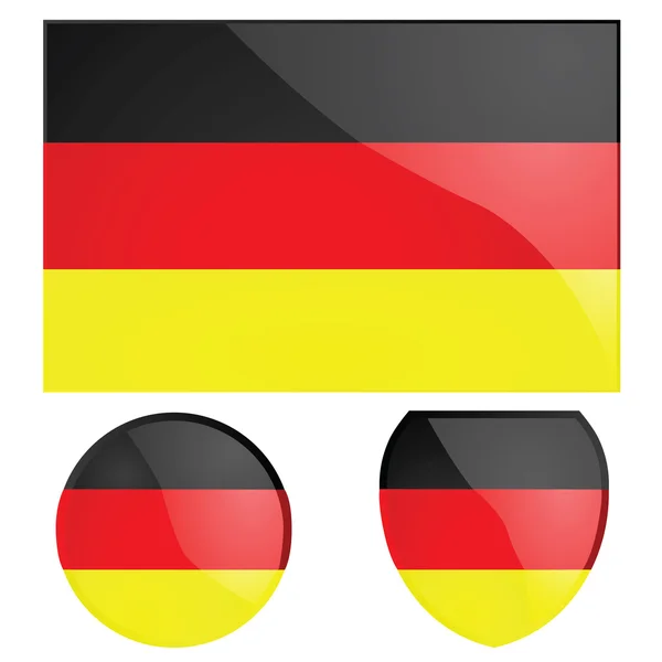 Bandeira e emblema da Alemanha — Vetor de Stock