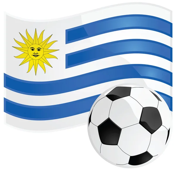 Piłka nożna urugwajska — Wektor stockowy