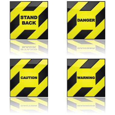 Warning signs clipart