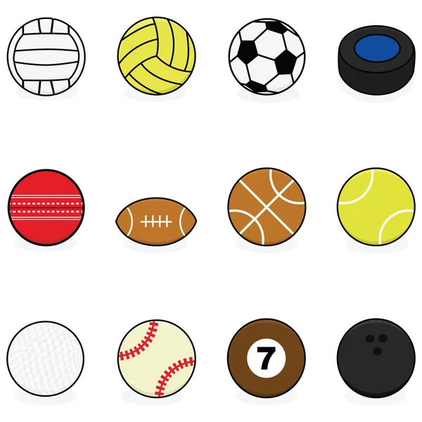 Sportballen — Stockvector