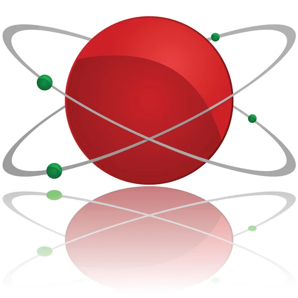 Атомні частинок — стоковий вектор