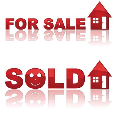 Real Estate signs clipart