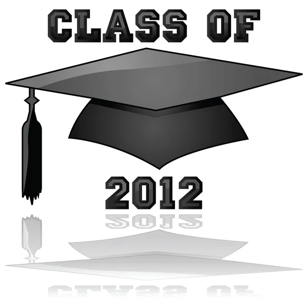 Classe de 2012 graduation — Image vectorielle