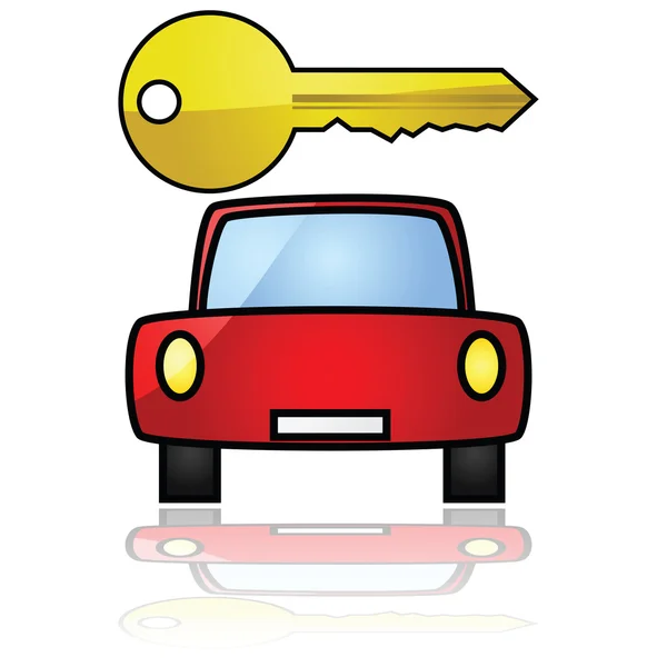 stock vector Car key