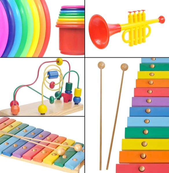 Toys collage — Stock Photo, Image