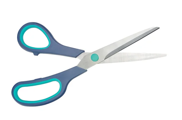 Scissors with plastic handles — Stock Photo, Image