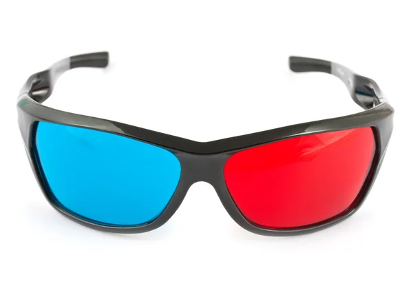 3D-glasögon i rött och blått — Stockfoto