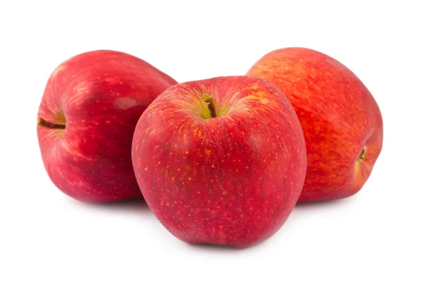 Trzy czerwone jabłka — Zdjęcie stockowe