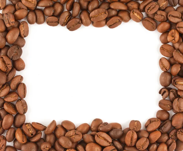 Frame gemaakt van koffie bonen — Stockfoto