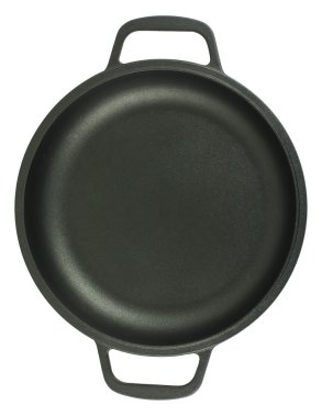 Pan with two handles clipart