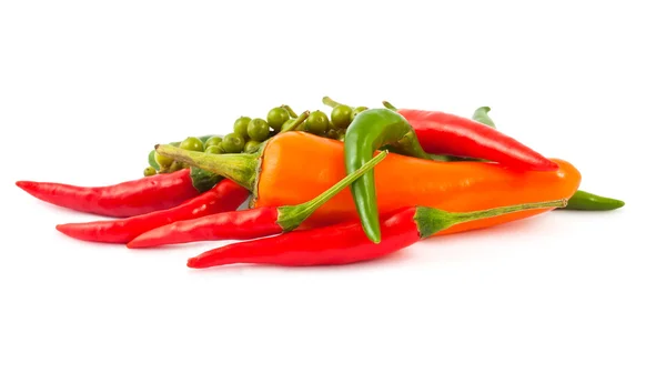 Diferentes tipos de pimienta picante — Foto de Stock