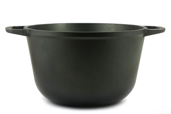 Zwarte ijzeren pot — Stockfoto