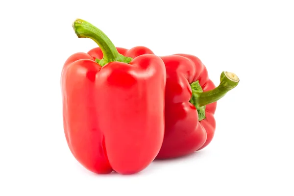 Paar van rode pepers — Stockfoto