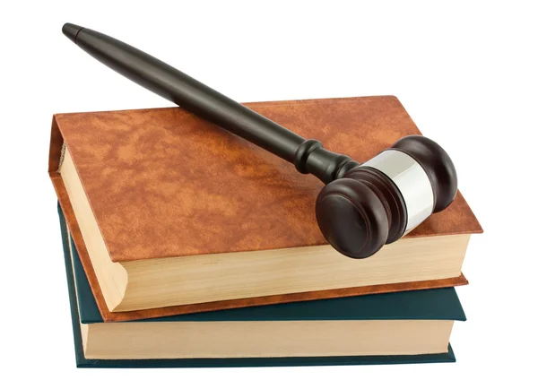 Books and gavel Royalty Free Stock Photos