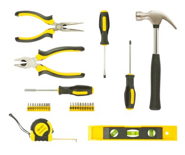 Set of different tools clipart