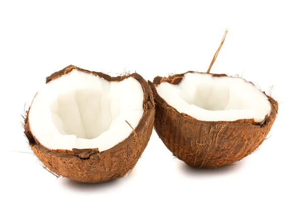 ココナッツの 2 つの半分 — ストック写真