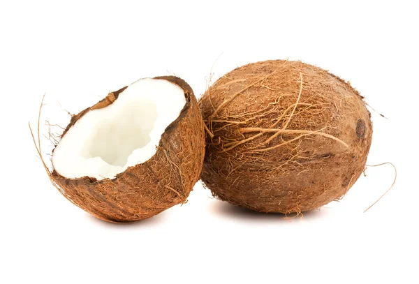 Full and half of coconut — Stock Photo, Image