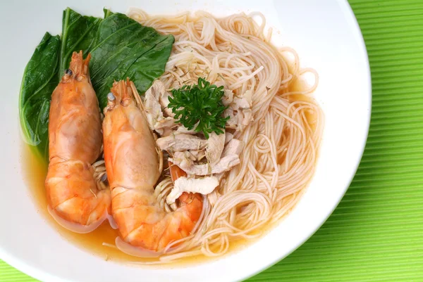 Seafood rice noodles — Stock Photo, Image