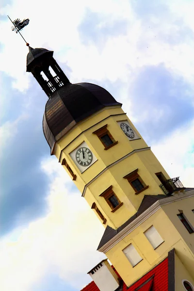 High historical town hall tower — Stock Photo, Image