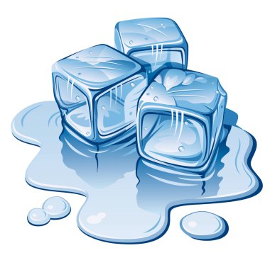 Ice cubes clipart