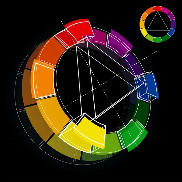 Колірне коло — стоковий вектор