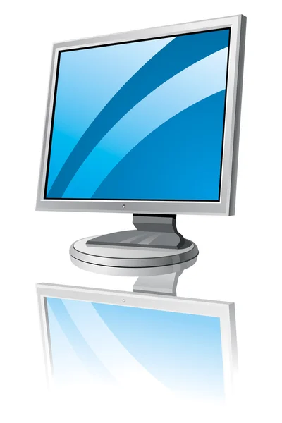 LCD monitor template — Stock Vector