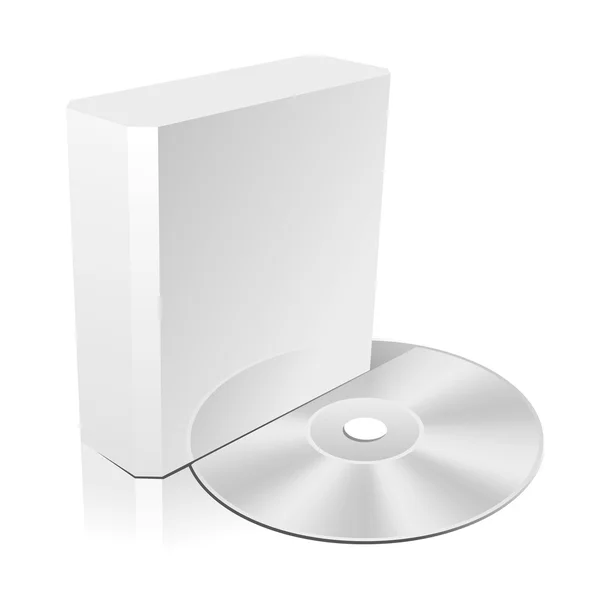 Plantilla de caja CD — Vector de stock