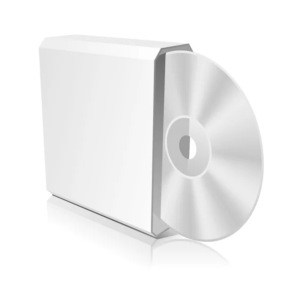 CD box šablona — Stockový vektor
