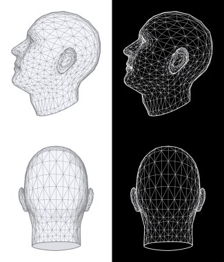 Human head. Vector Illustration clipart