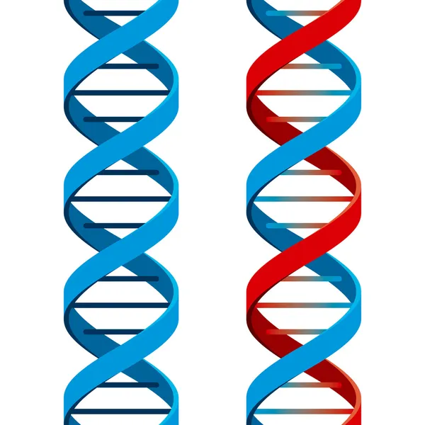 Символ бесшовной ДНК — стоковый вектор