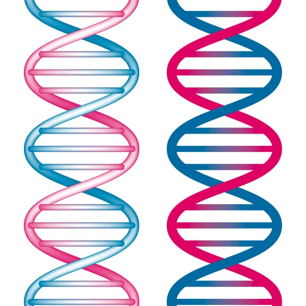 Símbolo de ADN sem costura —  Vetores de Stock